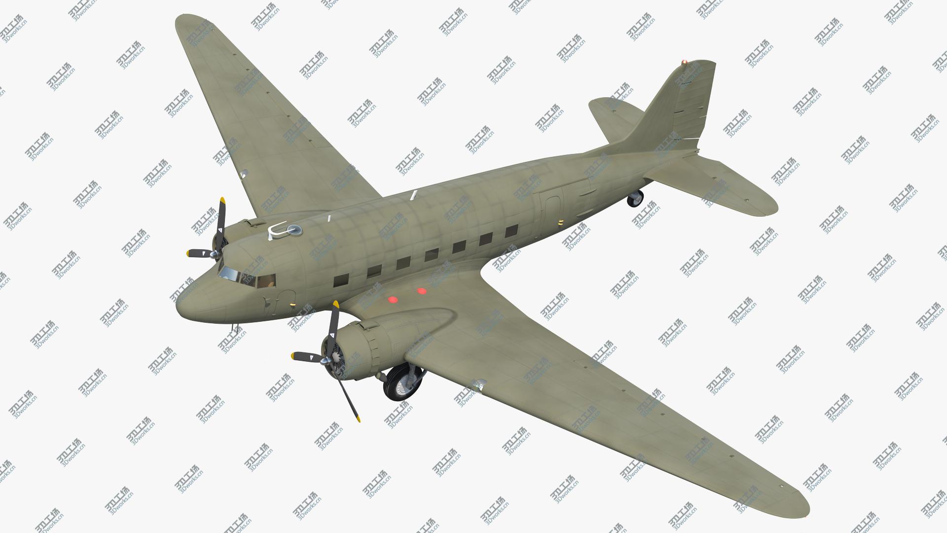 images/goods_img/20210319/Vintage Military Cargo Plane 3D model/2.jpg